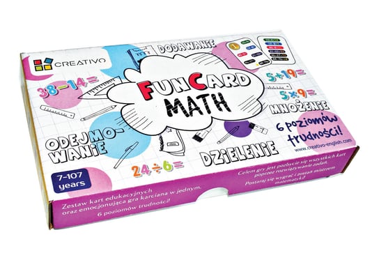 Creativo, zabawka edukacyjna Fun Card Math (dodawanie/odejmowanie/mnożenie/dzielenie) Creativo