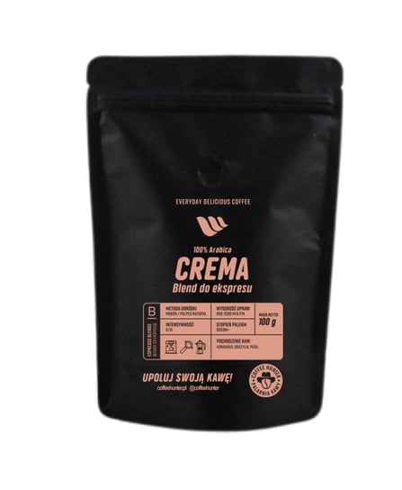 Crema Blend Próbka 100 G. Kawa Ziarnista COFFEE HUNTER