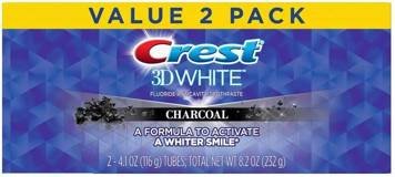 Crest, Pasta Do Zębów, 3d White Charcoal, 2x116g Crest