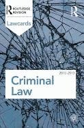 Criminal Lawcards 2012-2013 Taylor&Francis