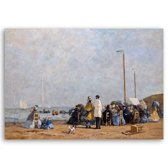 Crinolines Sur La Plage - Eugène Boudin 50x90 Legendarte