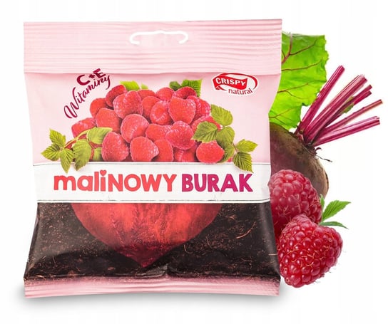 Crispy Natural Suszony Burak Malinowy 18g Crispy Natural