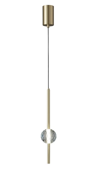 Cristalita - lampa LED wisząca złota - szkło kryształowe Iluminar