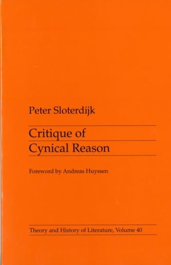 Critique Of Cynical Reason Sloterdijk Peter