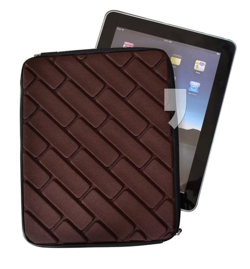 Croco Brick Etui na iPad / iPad2, brąz Croco