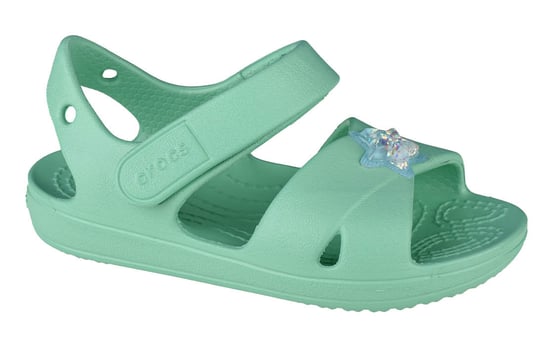 Crocs Classic Cross-Strap Charm Sandal 206947-3U3, dla dzieci, sandały, Zielony Crocs