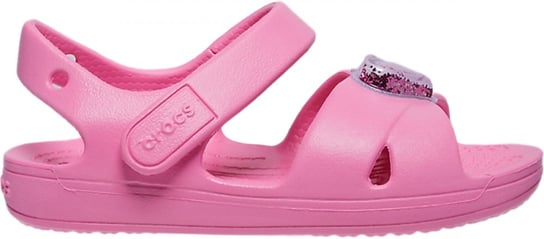 Crocs Classic Cross Strap Charm T Sandal 206947 |C6 I Eu 22-23| Pink Lemonade Crocs