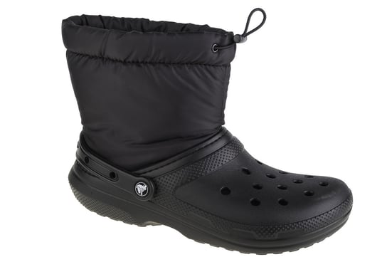 Crocs Classic Lined Neo Puff Boot 206630-060, Damskie, śniegowce, Czarne Crocs