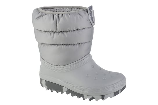 Crocs Classic Neo Puff Boot Kids 207684-007, Dla Chłopca, Śniegowce, Szary Crocs