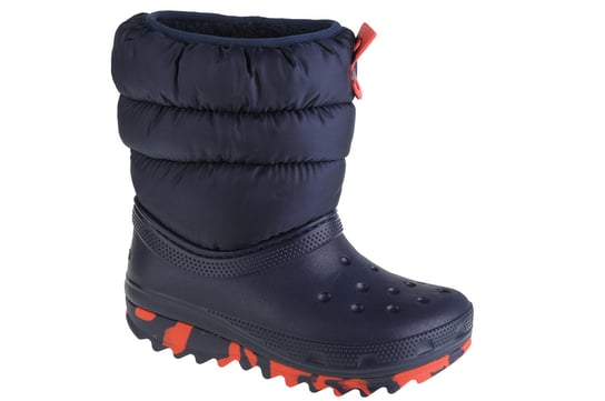 Crocs Classic Neo Puff Boot Kids 207684-410, Dla Chłopca, Śniegowce, Granatowy Crocs