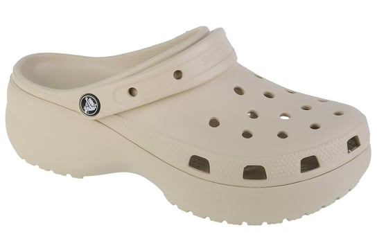 Crocs Classic Platform Clog 206750-2Y2, Damskie, klapki, Beżowy Crocs