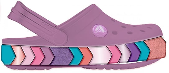 Crocs Crocband Chevron Beaded Clog Kids 207007 |C8 I Eu 24-25| Orchid Crocs