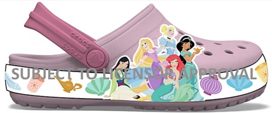 Crocs Fl Disney Princes Slights Clog 207076 |J3/5/Eu 34-35| Ballerina Pink Crocs