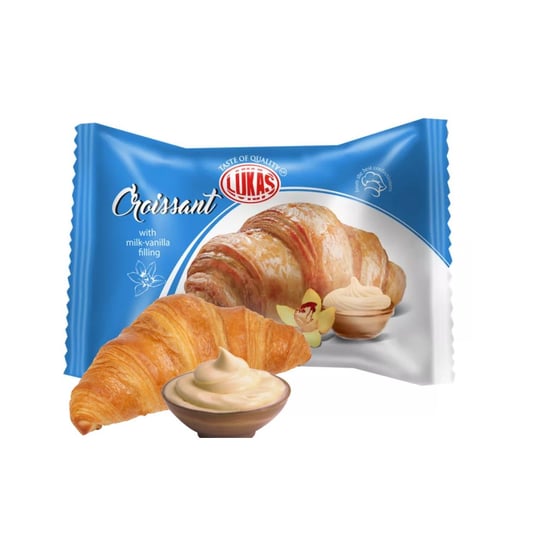 Croissant z nadzieniem mleczno-śmietankowym Lukas, 45 g Inny producent