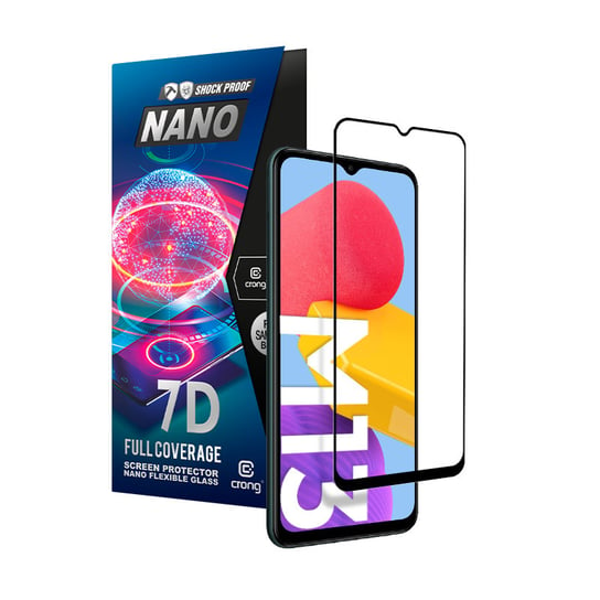Crong 7D Nano Flexible Glass – Niepękające szkło hybrydowe 9H na cały ekran Samsung Galaxy M13 Crong