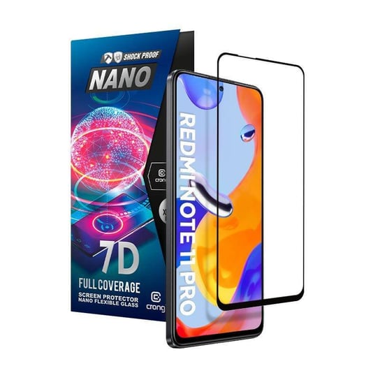 Crong 7D Nano Flexible Glass - Niepękające Szkło Hybrydowe 9H Na Cały Ekran Xiaomi Redmi Note 11 Pro 5G Crong