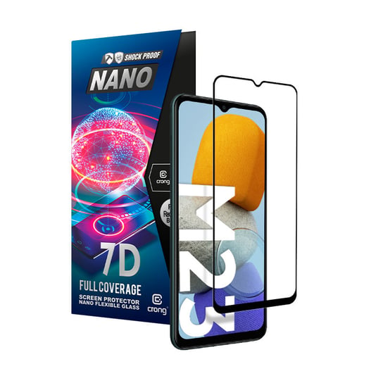 Crong 7D Nano Flexible Glass - Szkło hybrydowe 9H na cały ekran Samsung Galaxy M23 5G Crong