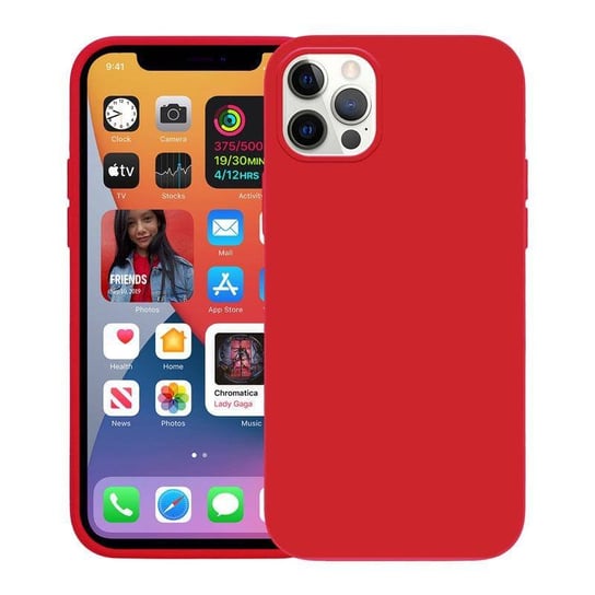 Crong Color Cover - Etui iPhone 12 Pro Max (czerwony) Crong