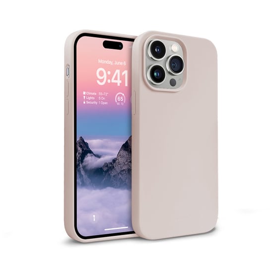 Crong Color Cover - Etui iPhone 14 Pro (piaskowy róż) Inne