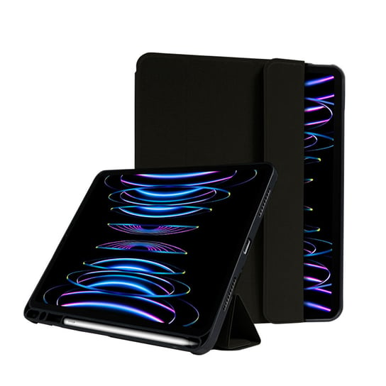 Crong FlexFolio – Etui iPad Pro 11" (2022-2021) / iPad Air 10.9” (5-4 gen.) z funkcją Apple Pencil (czarny) Crong
