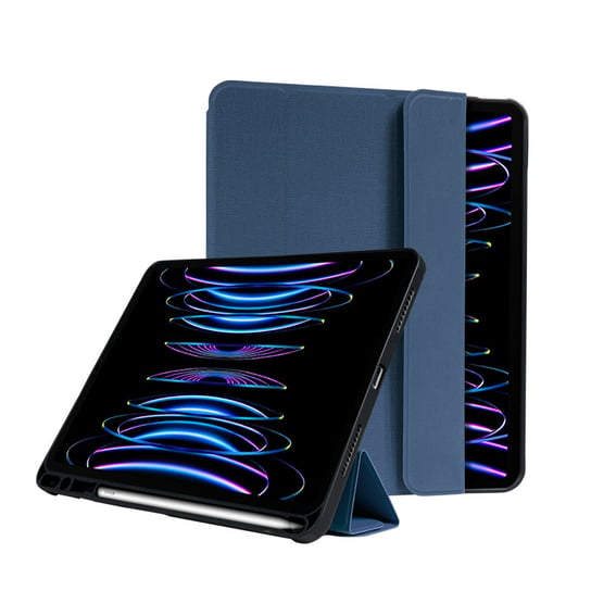 Crong FlexFolio – Etui iPad Pro 11" (2022-2021) / iPad Air 10.9” (5-4 gen.) z funkcją Apple Pencil (niebieski) Crong