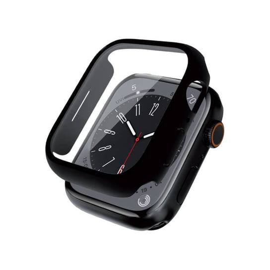 Crong Hybrid Watch Case - Etui ze szkłem Apple Watch 44mm (Black) Crong