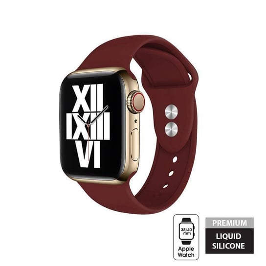 Crong Liquid - Pasek do Apple Watch 38/40 mm (bordowy) Crong