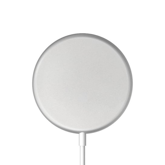 Crong MagSpot Wireless Charger - Ładowarka indukcyjna MagSafe 15W (Silver White) Crong