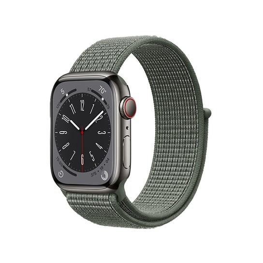 Crong Nylon - Pasek sportowy do Apple Watch 42/44/45/49 mm (Military Green) Inna marka
