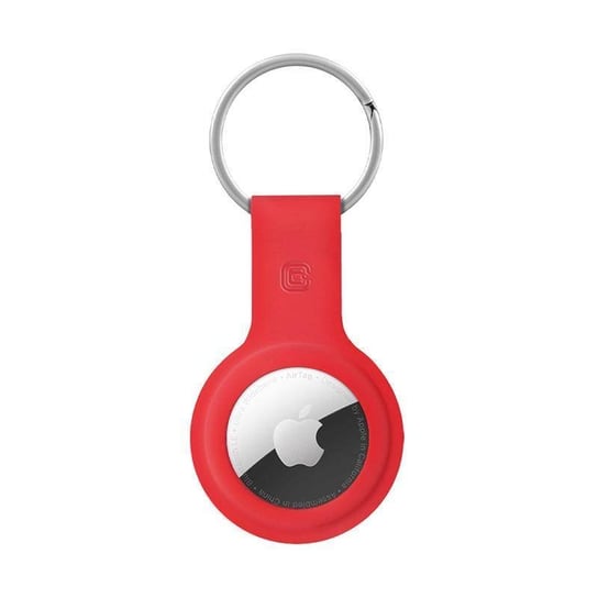 Crong Silicone Case with Key Ring – Brelok do Apple AirTag (czerwony) Crong