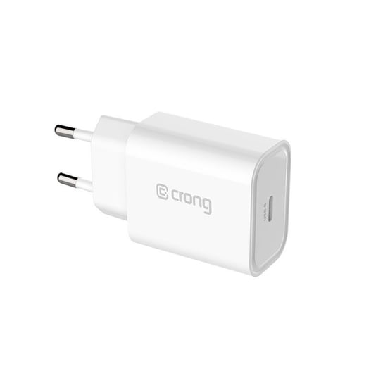Crong USB-C Travel Charger – Ładowarka sieciowa USB-C Power Delivery 20W (biały) Crong