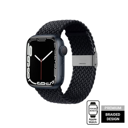 Crong Wave Band - Pleciony pasek do Apple Watch 38/40/41 mm (grafitowy) Forcetop