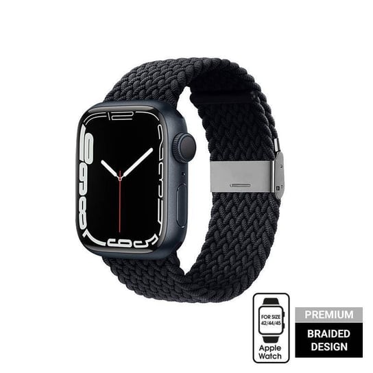 Crong Wave Band – Pleciony pasek do Apple Watch 42/44/45 mm (grafitowy) Crong