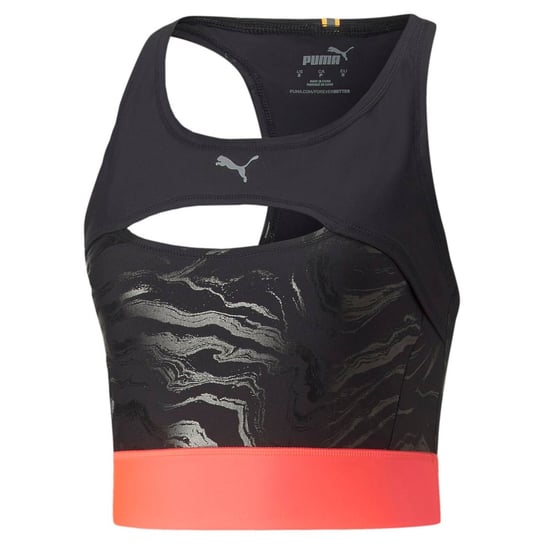 Crop top damski Puma RUN ULTRADORM AOP czarny 52215051-S Puma