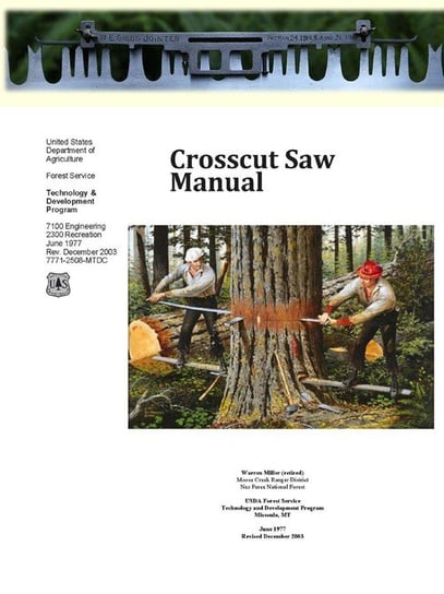 Crosscut Saw Manual Department of Agriculture United States