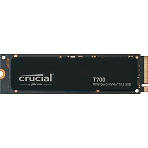 Crucial T700 1 TB Gen5 NVMe M.2 SSD — Do 11 700 MB/s — Obsługa DirectStorage — CT1000T700SSD3 — Gry, fotografia, edycja i projektowanie wideo — Wewnętrzny dysk półprzewodnikowy Crucial