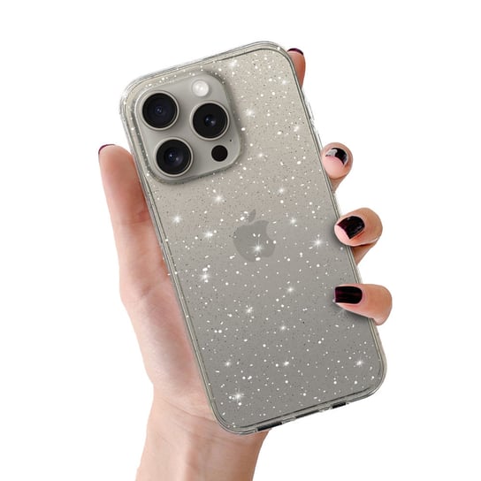 Crystal Glitter Case do Iphone 16 Plus Srebrny TopTel