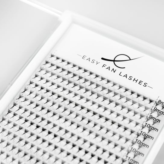Crystal Lashes, Paletka rzęs Easy Fan Lashes 6D 320 gotowych kępek 0.07 C Crystal Lashes