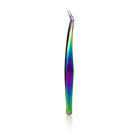 Crystal Lashes, pęseta rainbow do kępek, MSC-20 Crystal Lashes
