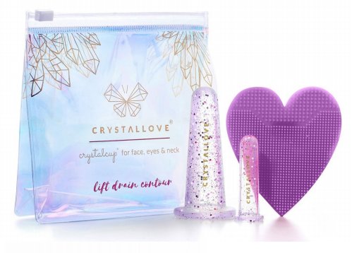 CRYSTALLOVE Face cuppingg set - crystal Crystallove