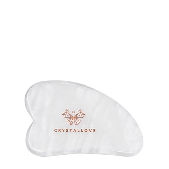 Crystallove Płytka do masażu twarzy gua sha z Kryształu Górskiego Crystallove