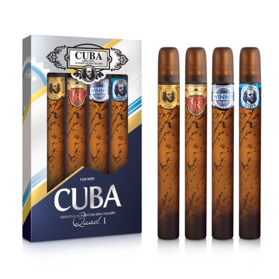 Cuba Original, Quad For Men, zestaw prezentowy kosmetyków, 4 szt. Cuba Original