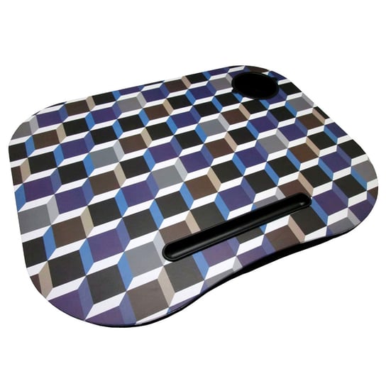 Cube, Podkładka pod laptopa, niebiesko-szara, 38x48 cm 