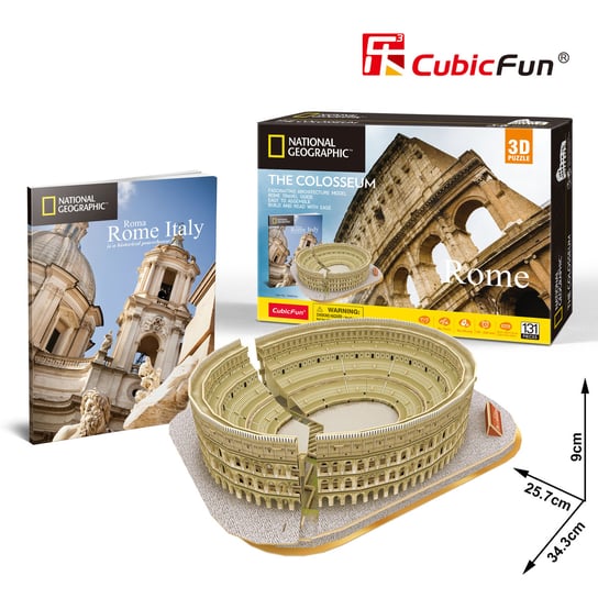 Cubic Fun, National Geographic, puzzle 3D Koloseum Cubic Fun