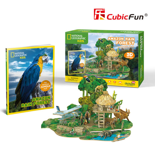 Cubic Fun, National Geographic, puzzle 3D Lasy deszczowe Amazonii Cubic Fun