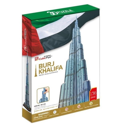 Cubic Fun, puzzle 3D Burj Khalifa, zestaw XL Cubic Fun