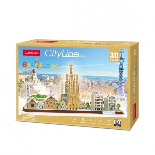 Cubic Fun, puzzle 3D City Line Barcelona Cubic Fun