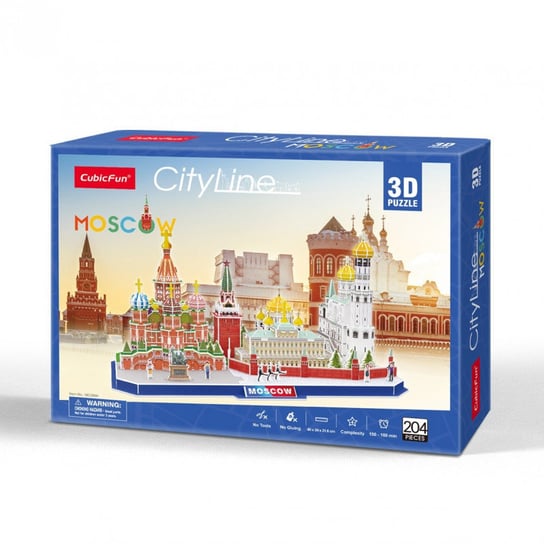 Cubic Fun, puzzle 3d City Line Moscow Cubic Fun
