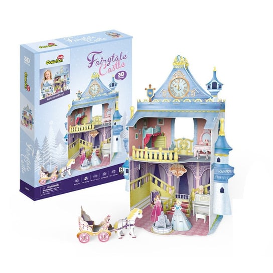 Cubic Fun, puzzle, 3D Domek dla lalek Fairytale Cast, 81 el. Cubic Fun