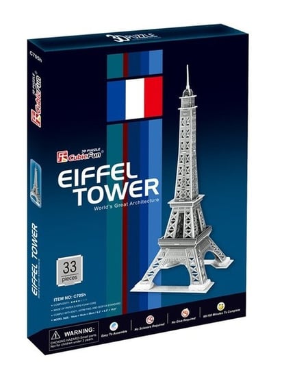 Cubic Fun, puzzle 3D Eiffel Tower Cubic Fun